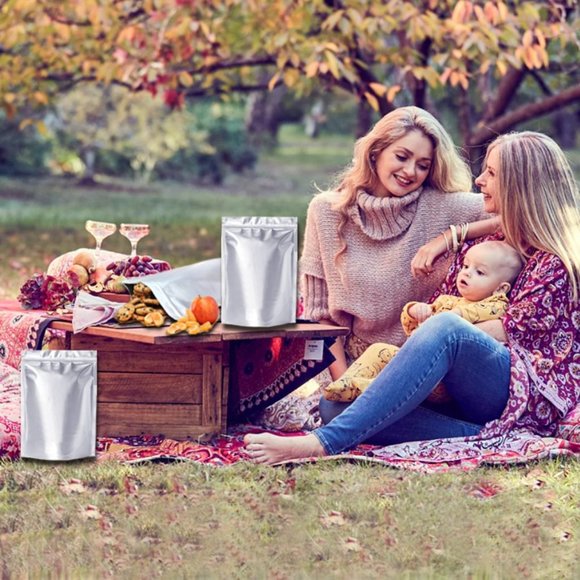 50pcs Mylar Bags 1 Gallon 10 Mil Thick w/ Oxygen Absorbers 500cc Food St… - Picture 12 of 14